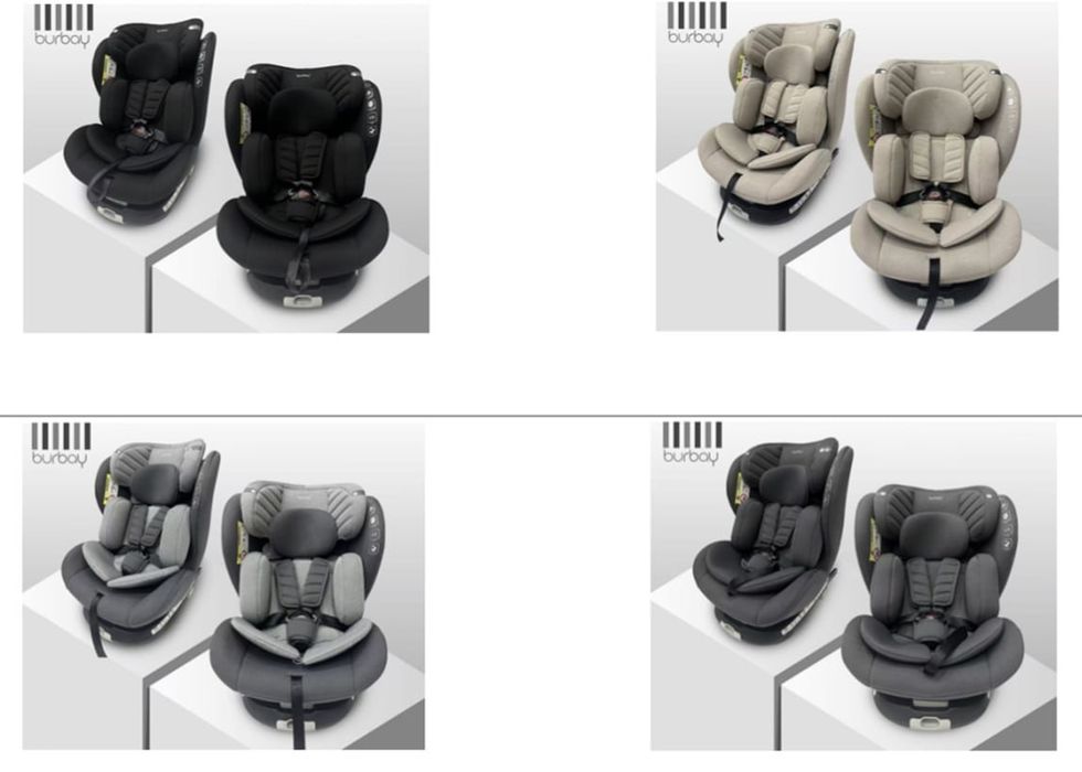 Комфортное детское автокресло Burbay Isofix 0+ 36кг.4 разные позиции
