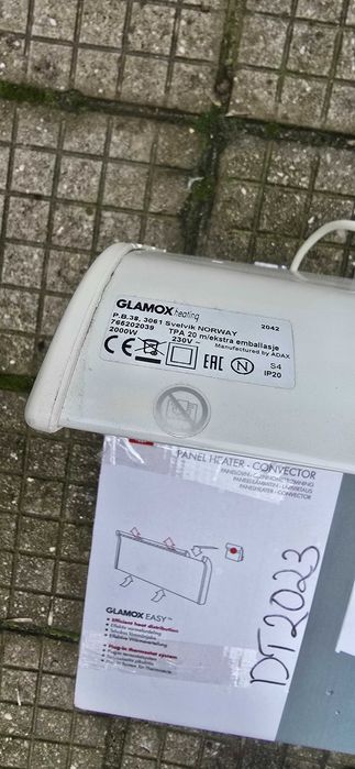 Конвектор ADAX Glamox, неизползван
