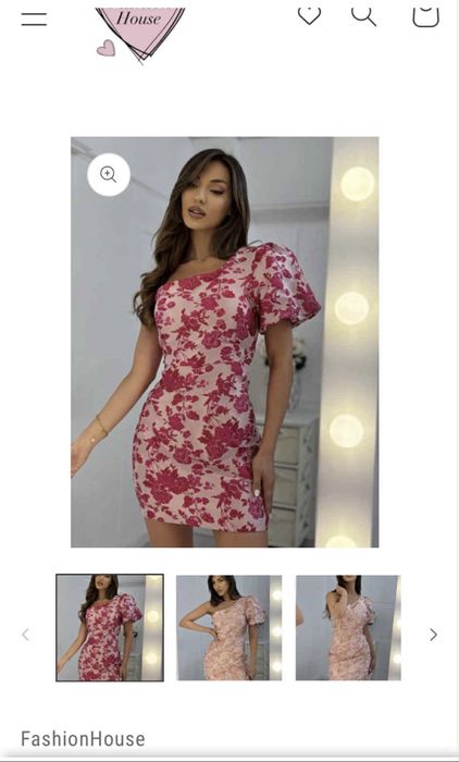 Рокля циклама за повод