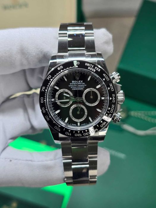 Rolex Daytona Steel Black Ceramic Black Dial Oyster 40mm