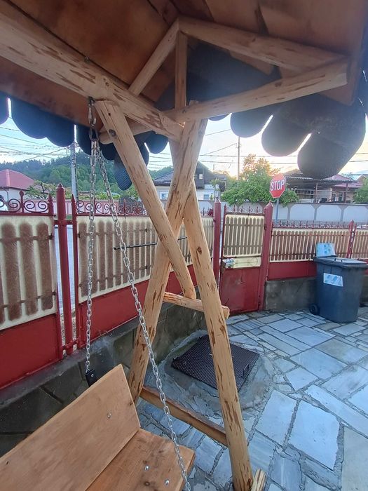 Leagăn/balansoar RUSTIC din lemn de brad tratat!