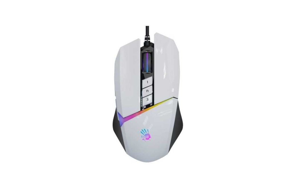 Проводная игровая мышь Bloody W60MAX PANDA WHITE RGB Gaminig Mouse 1.4