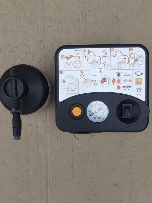 Compresor auto umflat roti + spuma,kit pana pt.gama DACIA, RENAULT