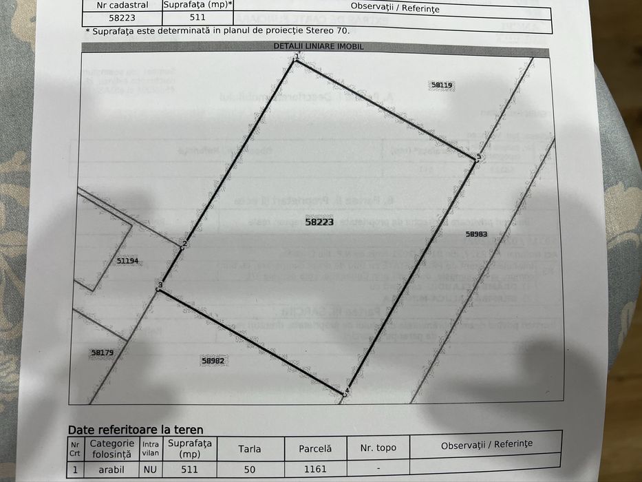 Teren 511 mp - Campineanca - Proprietar - Negociabil