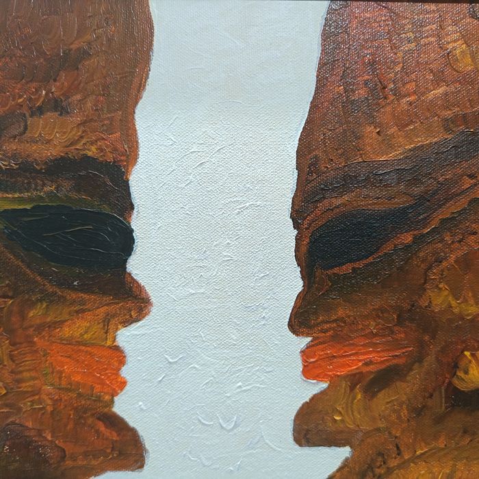 Абстрактна картина масло върху платно