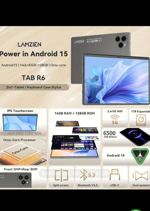 Pachet Complet Tableta 10' &Husa &Folii &Tastatura &Incarcator &Casti