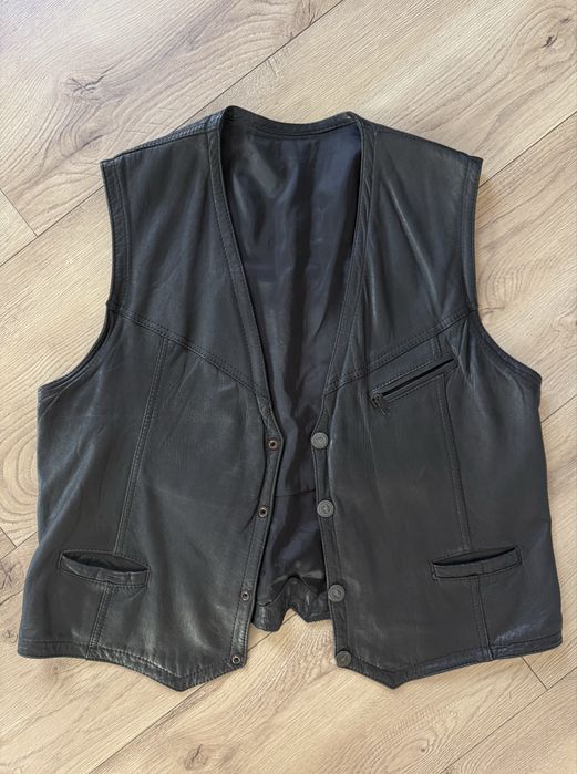 Vesta Piele Naturala VITTORIO Negru Barbati | Marime XL