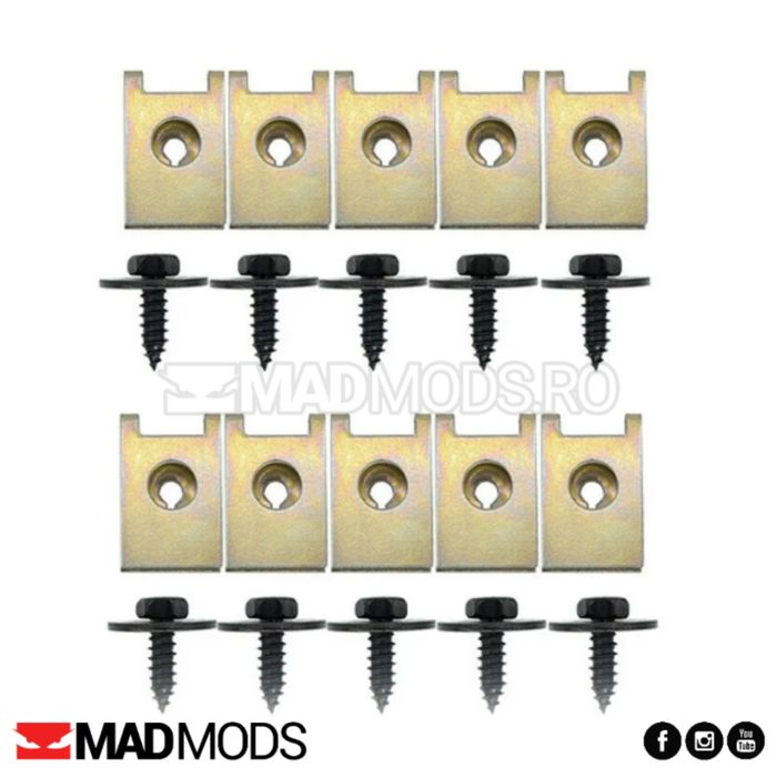 Set 20 buc suruburi cleme exterior BMW Seria 1 2 3 4 5 6 7 8 i X M