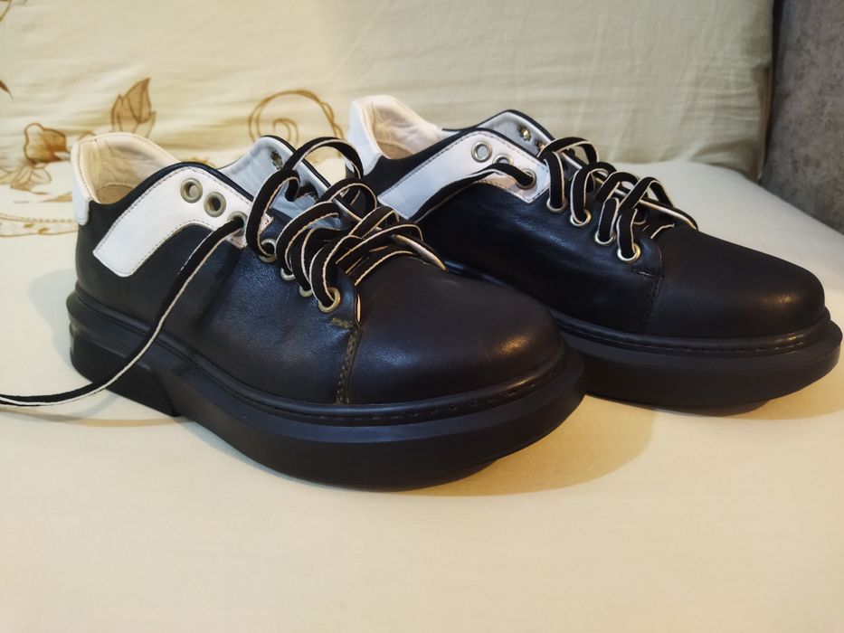 Кожа женские ботинки