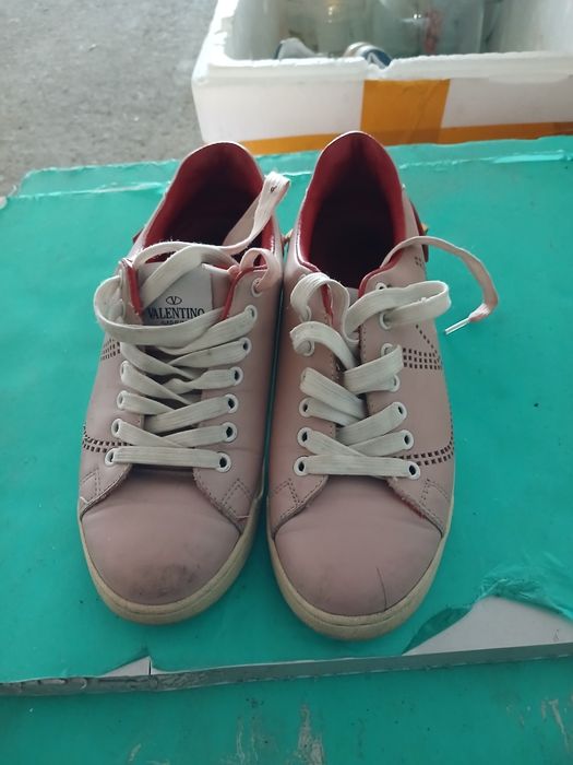 Кеды кожанные от валентино и кожанная обувь