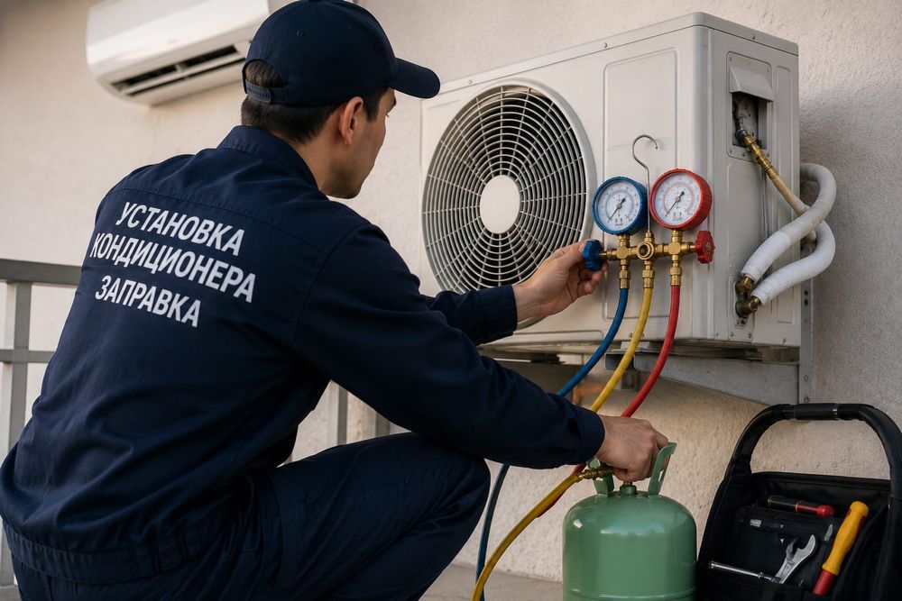 Установка кондиционра