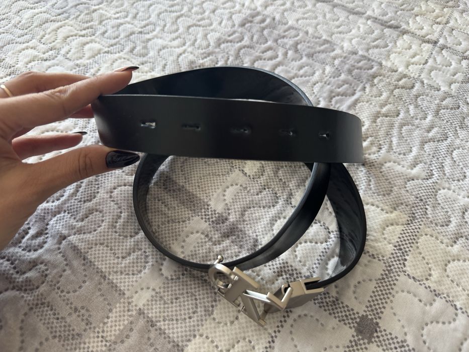 Дамски колан Calvin klein от естествена кожа с 2 лица