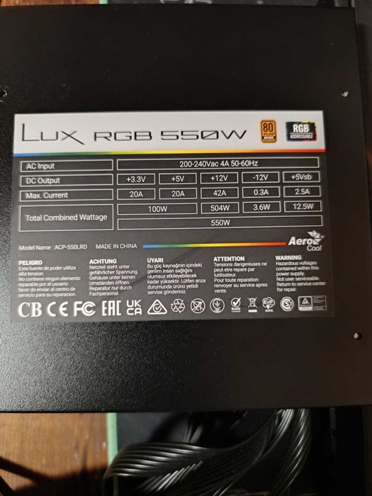 Процесор Ryzen 5 5500GT, AsRock B450, GTX 1660 Super, 16GB RAM 3200, Захранване 550W, SSD 250GB Samsung 850 EVO