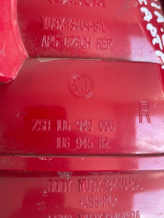 Stop Dreapta Spate Skoda Octavia 1U2 1996 - 2000 Zsb1U6945096