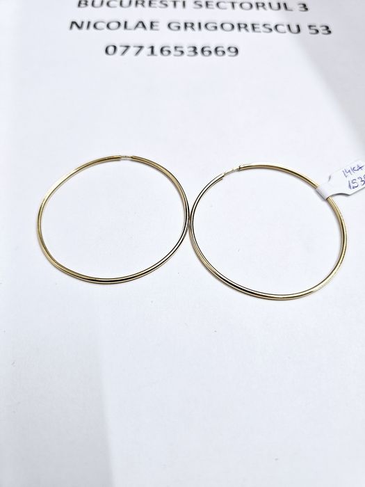 Vand cercei din aur 14 k 3.18 g cod 432