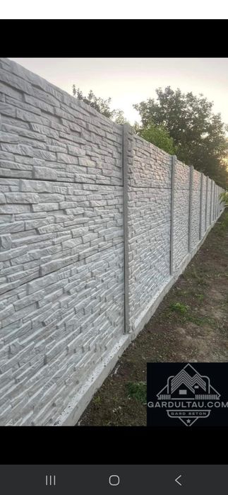 Garduri din beton comprimat Montaj profesional stalpi placi gard