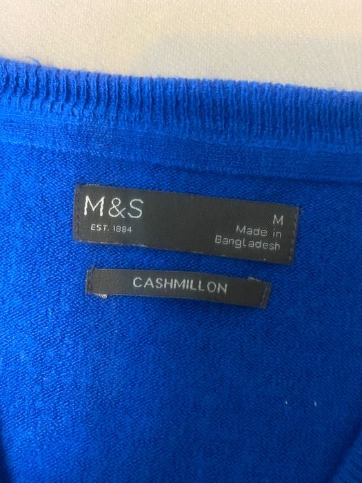 Пуловер кашемир от бренда Марк&Спенсер, размер от 46 до 48