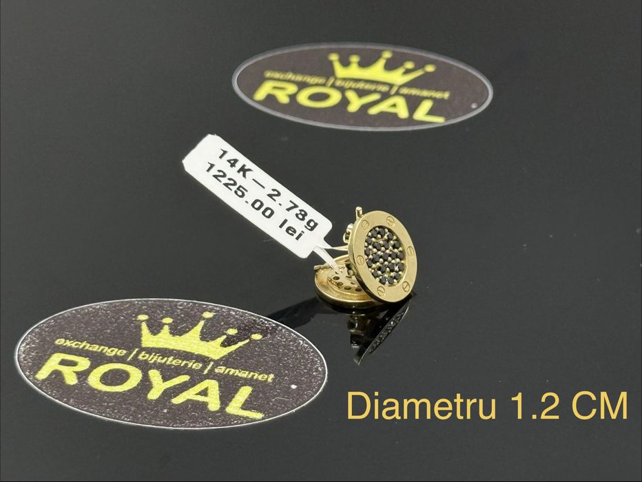 Bijuteria ROYAL : Cercei AUR 14K  2.73 GR