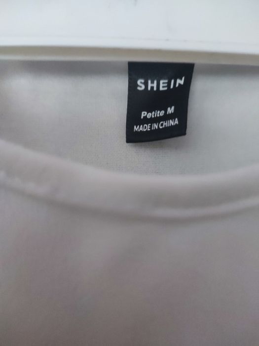 Бяла тениска Shein