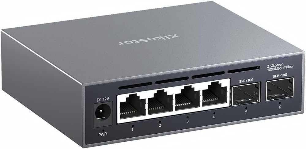 2.5Gb Switch Web Managed, 4X 2.5Gb RJ45 + 2X 10G SFP+