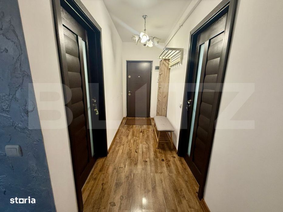 Apartament semidecomandat, 54 mp utili, zona Jysk