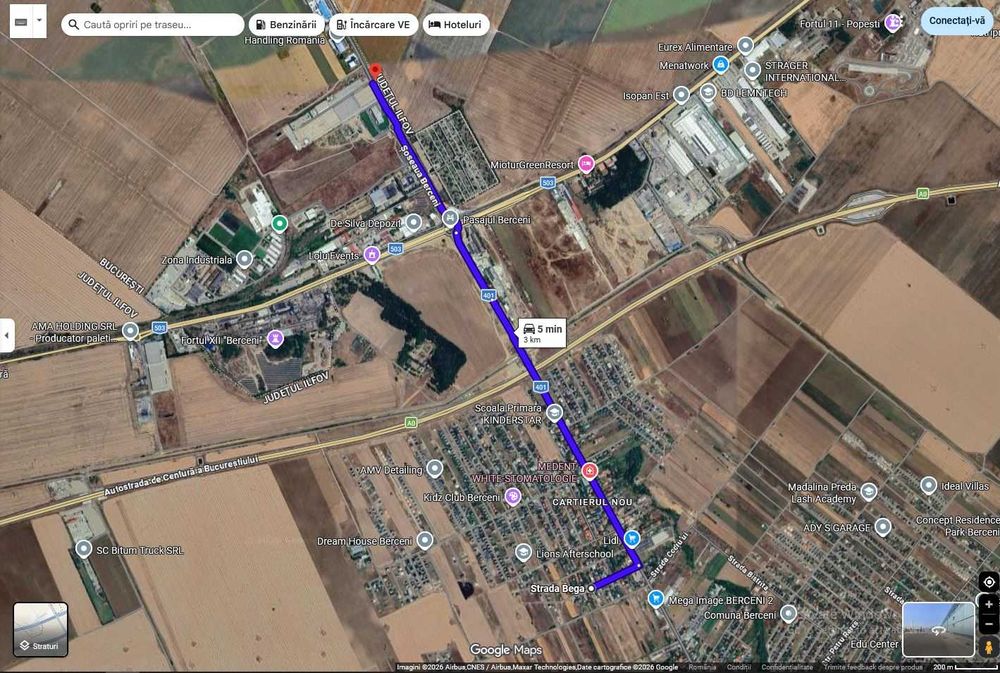 Comuna Berceni, Teren Strada Bega 460 MP