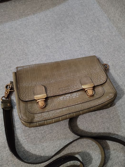 Кожаная сумка, размер 25*17