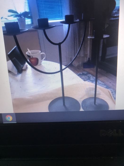 Декоративна кована  стойка за Уиски и свещници ковани ретро