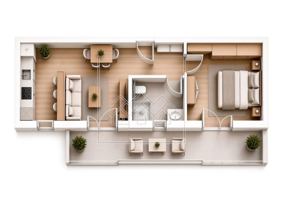 Ap 2 camere si balcon mare, etaj 1 - Zona Ciresica