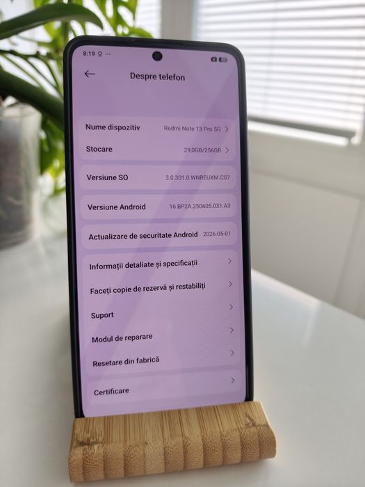 Xiaomi Redmi Note 13 Pro 5G, 256GB – Stare foarte bună, pachet complet