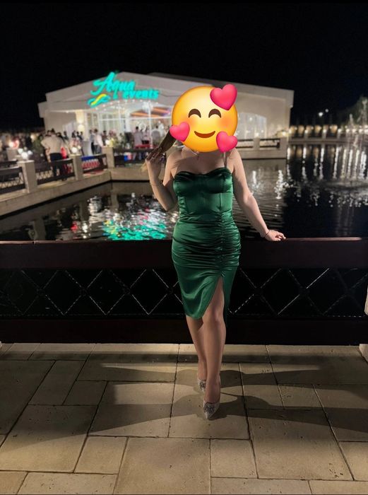 Rochie verde smarald