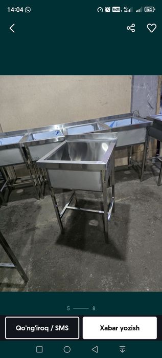 Moyka va stollar bor