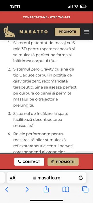 Fotoliu masaj folosit f puțin