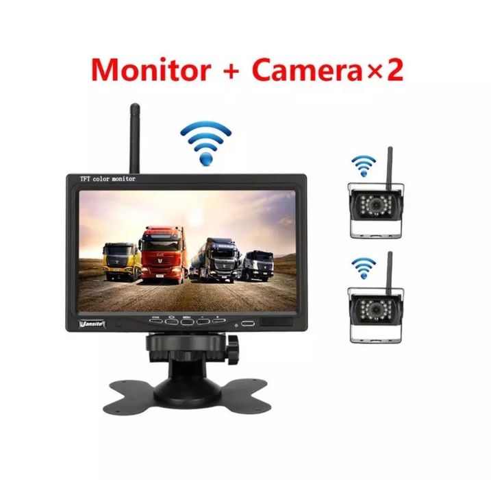 Безжична Паркинг Система Монитор С две камери за автомобил кола