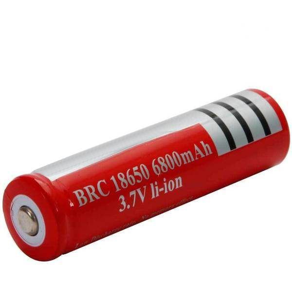Baterie reincarcabila (acumulator) Li-ion, 6800 mAh, 3.7 V, GH 18650 rosu