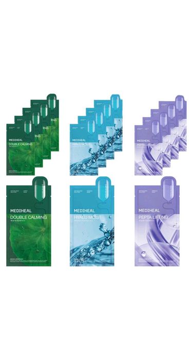 Набор из 3 масок, Mediheal Daily Solution Mask Pack, 15 штук