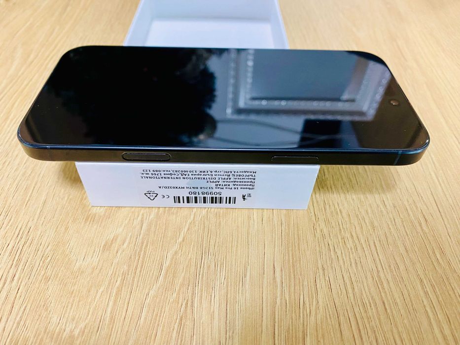 НОВ !!! Apple iPhone 16 Pro Max, 512GB, 5G, Black, 100%