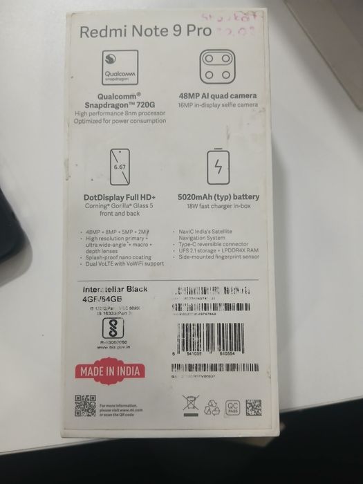 Redmi Note 9 Pro