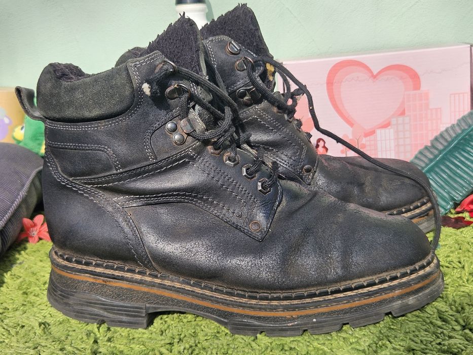 Мъжки топли обувки естествена кожа N44