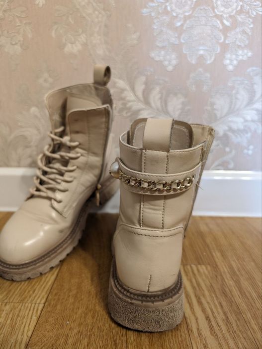 Сапоги осенние кожа
