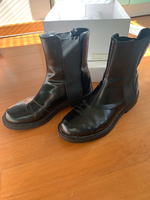 Кожени боти Calvin Klein