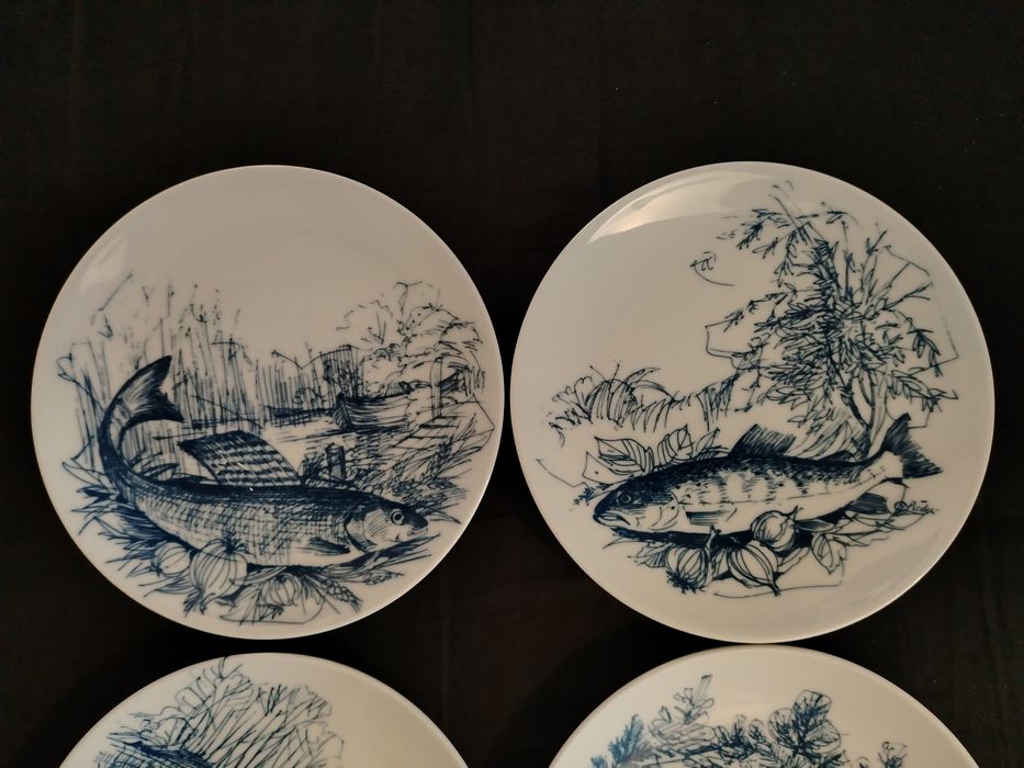 Немски порцеланови чинии за риба