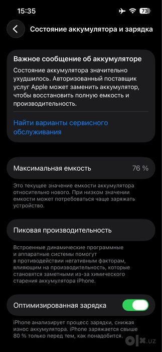 iPhone 13 pro kafolati bilan