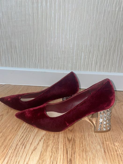 Велюровые туфли ,,miu miu,,