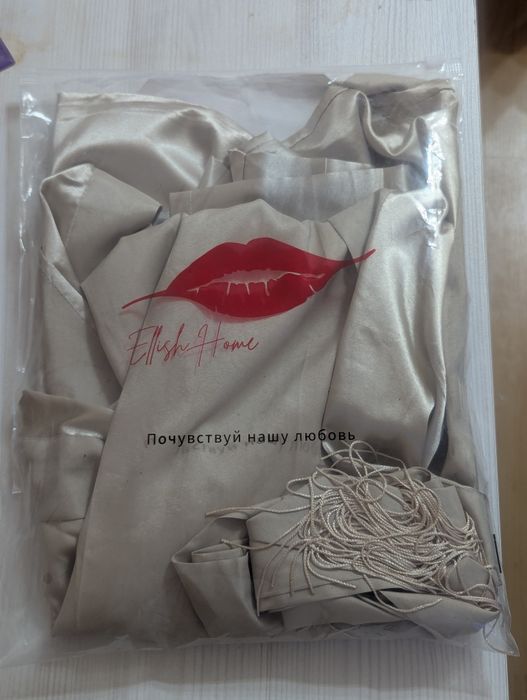 Халат женский шелковый