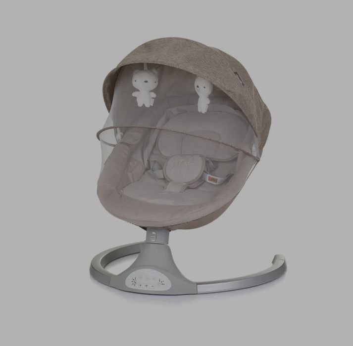 CHIPOLINO Електрическа бебешка люлка - шезлонг NEST МАКАДАМИЯ