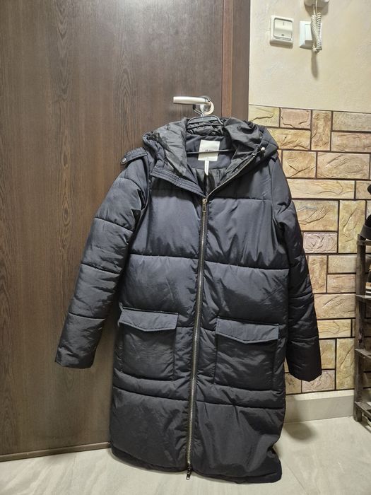 Дамско зимно дълго яке с качулка – OBJECT, размер XS