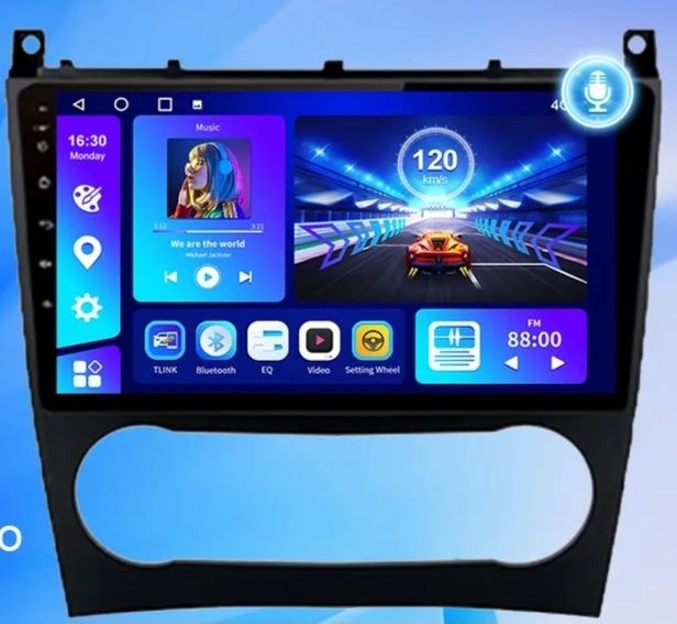 Мултимедия W203 W209 mercedes Андроид навигация android mercedes 2004-