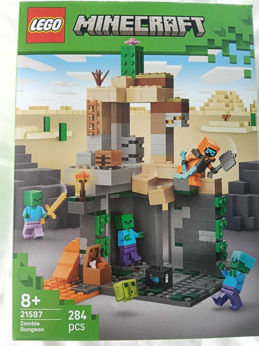LEGO® Minecraft, Подземието със зомбита 21587, 284 части