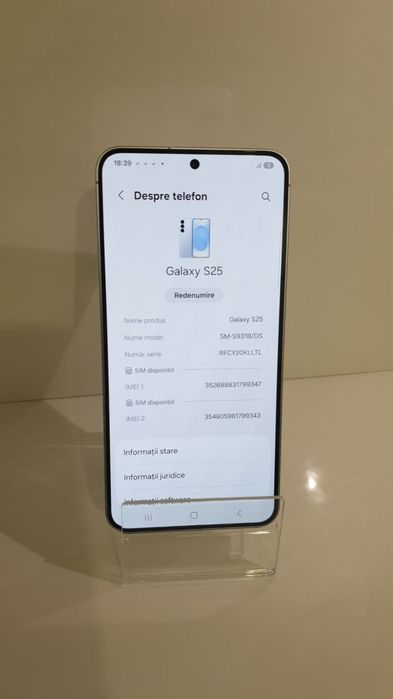 Telefon Samsung Galaxy S25 8/128 GB, Cod 89751